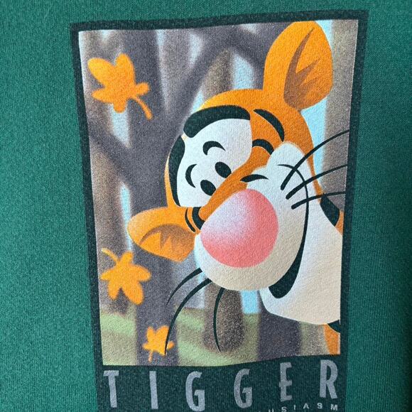 Disney Green Tigger Sweatshirt XL Men’s / Women’s 2XL - Picture 5 of 8